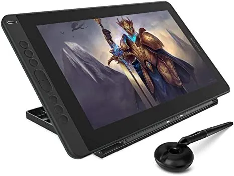 2020 HUION Kamvas 13 Graphics Drawing Tablet: Full Laminated Screen, Battery-free Stylus, 8192 Pressure Sensitivity, Tilt, 8 Express Keys & Adjustable Stand.