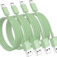 4-Pack Apple MFi Certified Charging Cables 10ft for Fast iPhone & iPad Charging - Green
