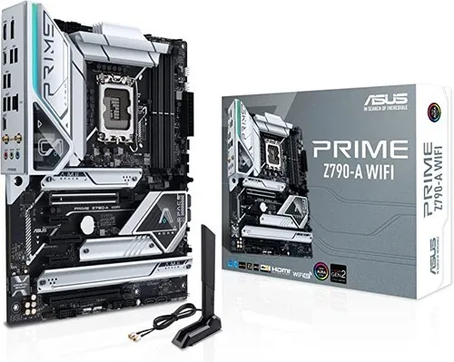 ASUS Prime Z790-A WiFi 6E LGA 1700 ATX Motherboard - Next-gen tech with 16+1 DrMOS, PCIe 5.0, DDR5, 4x M.2 slots, Thunderbolt™ 4/USB4, and more!