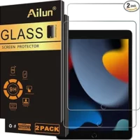 Premium Tempered Glass Screen Protector for iPad 9th, 8th, and 7th Generation - Crystal Clear Protection [2 Pack]