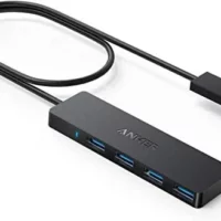 Anker Ultra-Slim 4-Port USB 3.0 Hub with Extended Cable for Mac, PC, and More