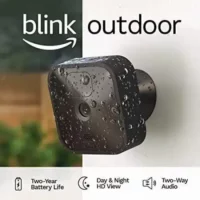 Blink Outdoor Camera: HD 1080p Video, Night Vision, Long Battery Life - Perfect for Home Security and Surveillance.