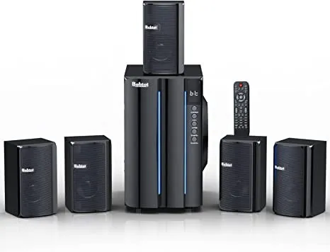 High-Performance Bobtot Home Theater System - 800W Surround Sound, 6.5 Subwoofer, HDMI ARC, Bluetooth, 4K TV Compatible.