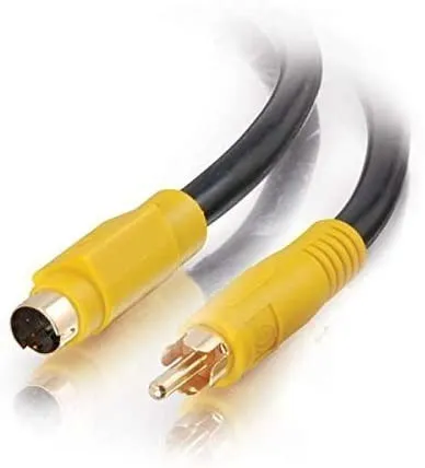 C2G 27965 S-Video to Composite Video Cable, 12ft Black.