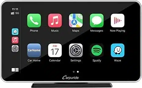 Wireless Apple Carplay & Android Auto, 7-inch Full HD touchscreen, portable car radio receiver with mirror link, Google, Bluetooth