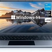 Chicbuy Laptop: High-Performance 15.6' Windows 11 Quad-Core Laptop - 12GB RAM, 512GB SSD, Full HD Display, Long Battery Life