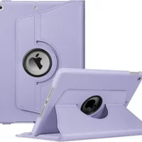 Fintie's 360 Degree Rotating Case for iPad 10.2 with Pencil Holder, Auto Wake/Sleep in Lilac Purple - Compatible with 9th, 8th, and 7th Gen iPads.