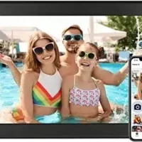 Funcare - 15.6 inch Full HD Touchscreen WiFi Digital Photo Frame with 32GB Storage. Easy photo and video sharing via app. Wall-mountable.