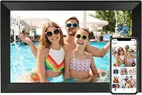 Funcare - 15.6 inch Full HD Touchscreen WiFi Digital Photo Frame with 32GB Storage. Easy photo and video sharing via app. Wall-mountable.