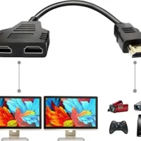 HDMI Splitter Cable - Connect Two TVs Simultaneously for HD, LED, LCD.