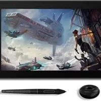 Get creative with the HUION KAMVAS Pro 16 Graphics Tablet - Full-Laminated Monitor, Battery-Free Stylus, and 6 Hot Keys for easy use.
