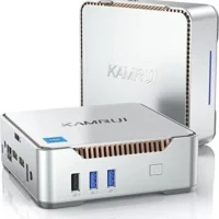 KAMRUI Mini PC with Intel Alder Lake-N95, 16GB RAM+512GB M.2 SSD, Windows 11 Pro, WiFi 2.4G/5G, Bluetooth 4.2, Triple Display, 4K Office Small PC.