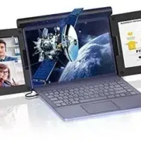 KPKUE 13.3 Triple Portable Monitor - Full HD 1080P Laptop Screen Extender with Plug and Play Type-C Connection (Windows Only)