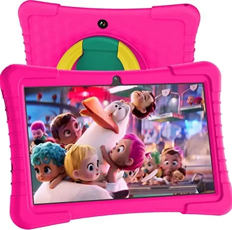 Kids Tablet: 10 Android 12, 2GB RAM, 64GB Storage, Parental Control, WiFi, 8000mAh Battery, Dual Camera, Netflix, YouTube.