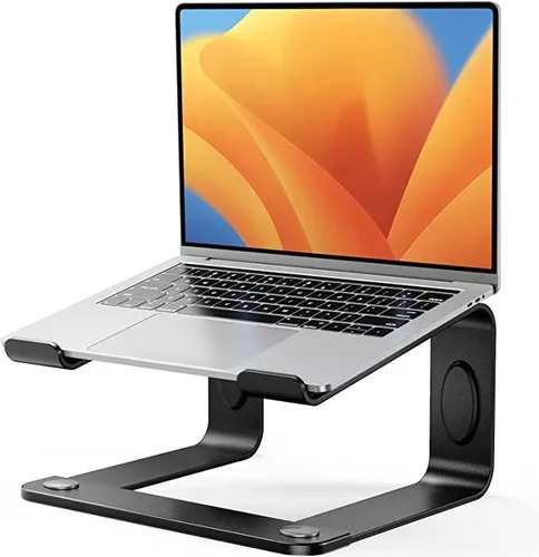 Ergonomic Laptop Stand for Desk by LORYERGO - Compatible with 10-15.6 Laptops.