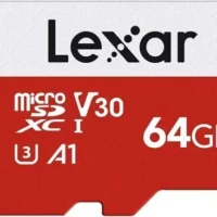 Lexar 64GB Micro SD Card - Up to 100MB/s, A1, U3, Class10, V30, High Speed TF Card with Adapter