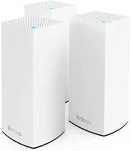 Linksys Atlas WiFi 6 Router - Seamless Home WiFi Coverage for 6,000 Sq. ft & 75+ Devices - Dual-Band, High-Speed (AX3000) - MX2000 3-Pack