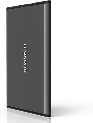 Maxone 250GB Ultra Slim Portable External Hard Drive - Fast USB 3.0 for PC, Mac, Laptop, PS4, Xbox - Charcoal Grey