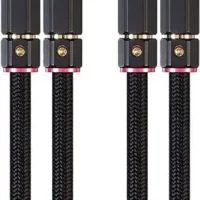 Monoprice Onix Series RCA stereo audio cable - 3ft black with gold plated connectors & double shielding.