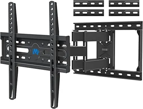 Ultimate Full Motion TV Wall Mount: Securely Mount 32-65 Flat Screen TVs with Dual Arms, Max 99 LBS - MD2380-24K