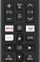 Universal remote control for all Samsung TV models. Compatible with Samsung LCD, LED, HDTV, 3D, and Smart TVs.