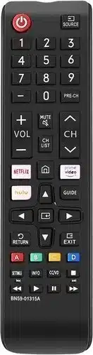 Universal remote control for all Samsung TV models. Compatible with Samsung LCD, LED, HDTV, 3D, and Smart TVs.