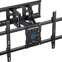 Full Motion TV Wall Mount for 37-75 TVs, Swivel Tilt Bracket, 132lbs Capacity, VESA 600x400mm, Easy Installation