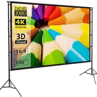 Towond 100 Portable 4K HD Projection Screen for Home Theater and Outdoor Cinema