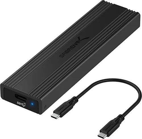 High-Speed Storage: Sabrent USB 3.2 Type C Enclosure for M.2 PCIe NVMe and SATA SSDs (EC-SNVE)