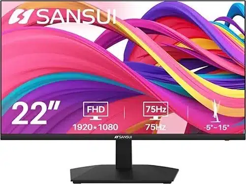 Product SpecificationsBrandSANSUIASIN B0B49JWRBZModel NumberES-22F1Customer Rating4.4 out of 5 starsBest Sellers Rank#2,823 in Electronics (See Top 100 in Electronics) #91 in Computer MonitorsDiscontinued by ManufacturerYesProduct Dimensions19.39 x 6.8 x 14.14 inchesDate First Available on Amazon.comSeptember 14, 2022