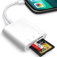 SD Card Reader for iPhone iPad, Oyuiasle Trail Game Camera SD Card Viewer.