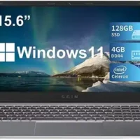 SGIN Laptop 15.6 Inch with Windows 11, Quad Core J4105, Intel UHD Graphics 600, and Webcam - Lightweight and Powerful