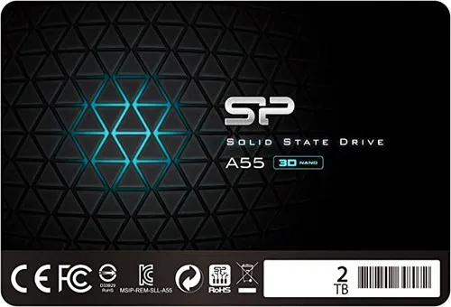 High-performance 2TB SSD with 3D NAND, SLC Cache, and SATA III interface.