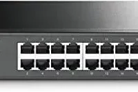 High-performance Ethernet Switch with 24 ports for versatile and reliable connectivity. Limited Lifetime Protection and easy Plug & Play setup.