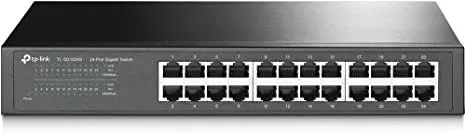 High-performance Ethernet Switch with 24 ports for versatile and reliable connectivity. Limited Lifetime Protection and easy Plug & Play setup.