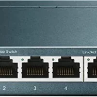 TP-Link TL-SG105: 5 Port Gigabit Ethernet Network Switch with Plug & Play, Fanless Metal Design, Shielded Ports, and Lifetime Protection.