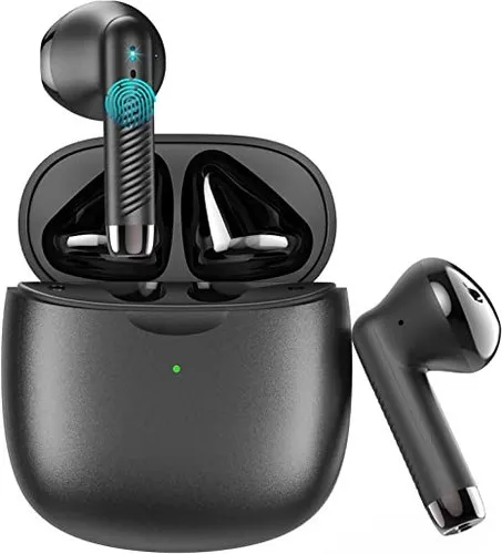 Wireless Earbuds with Bluetooth 5.3 and Stereo Bass - IP7 Waterproof for Sports, 32H Playtime, and USB-C Charging