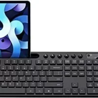 MARVO 2.4G Wireless Keyboard & Mouse Combo with Phone Holder - Compatible with Mac & Windows - Ergonomic Design