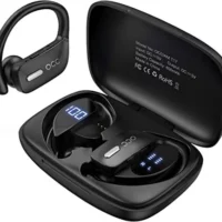 occiam Bluetooth Earbuds - 48H Play Back, Waterproof, LED Display - Perfect for Sports and Workouts