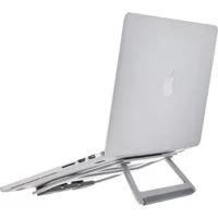Amazon Basics Laptop Stand - Portable Foldable Support for 13 Laptops, Silver