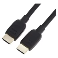 Amazon Basics High-Speed HDMI Cable - 8K/4K, Gold-Plated Plugs, Ethernet, 10ft (Black)
