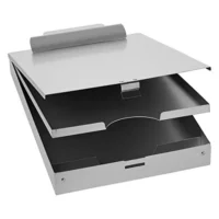 Amazon Basics Metal Clipboard - 2 Compartments, 250 Sheet Paper Storage