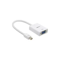 Amazon Basics Mini DisplayPort to VGA Adapter (White) - High-Quality Connectivity