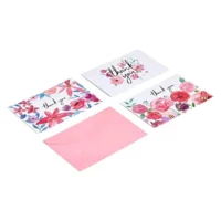 Amazon Basics Floral Thank You Cards, 48 Cards & Envelopes