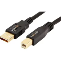 Amazon Basics USB-A to USB-B Cable, Gold-Plated Connectors