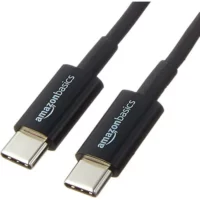 Amazon Basics USB-C Fast Charging Cable - 480Mbps, 6ft, Black